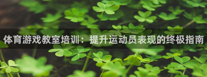 耀世娱乐能提现吗现在：体育游戏教室培训：提升运动员表
