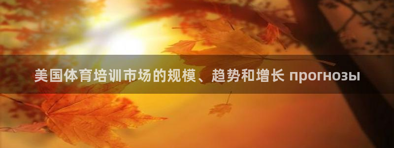 耀世集团商业联盟：美国体育培训市场的规模、趋势和增长