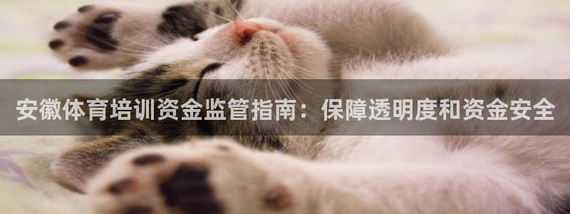 耀世娱乐平台官网登录不了：安徽体育培训资金监管指南：